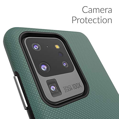 Image of Crave Dual Guard for Samsung Galaxy S20 Ultra Case - Forest Green | Designed for the Samsung Galaxy S20 Ultra (6.9 inch) with Wireless Charging Compatibility and a Textured Grip