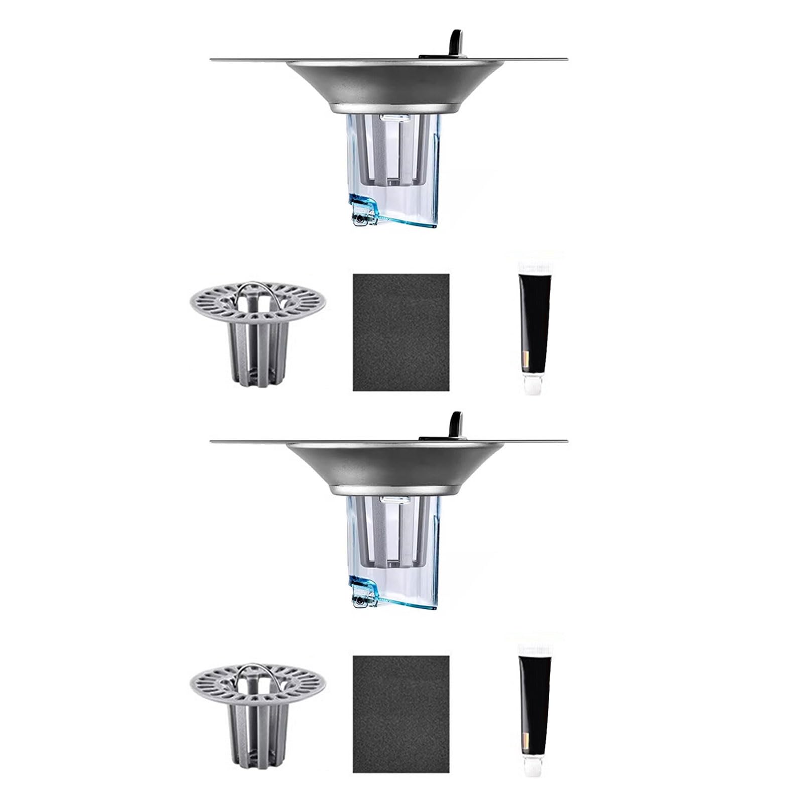 Kalttoy Effective Drain Solution Steel Drain Filter Simple Cleans Floor for Kitchen & Bathroom Effective Solution Steel Filter Simple Cleanings Floor for Kitchen &