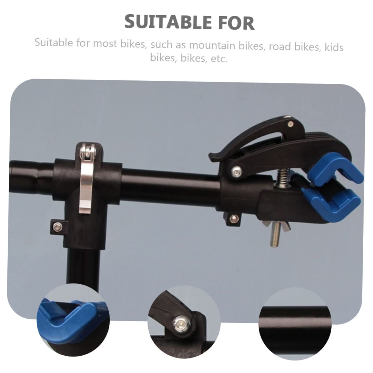 1 Pc Soporte De Reparación De Bicicletas Almacenamiento De Montaje En Pared Resistente Soporte para Colgar Bicicletas Gancho De Pared Vertical Acero De Alto Carbono