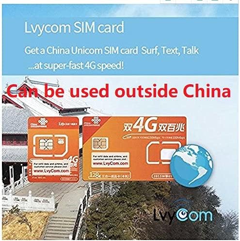 China SIM Card 90days 6GB 5G/4G Data + 50 mins Local Calls or 100 Local Texts, China Local Incoming Calls and Texts