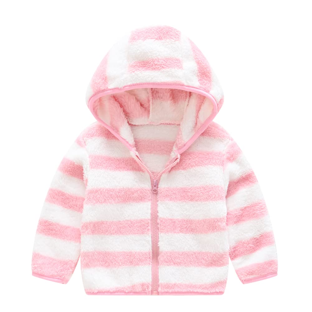 HIKIDSGirls Coat Fleece Jackets Toddlers Sweatshirts Kids Baseball Outerwear Children Plain White Zip Hoodie Tops 2-7 Years