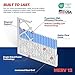 BNX TruFilter 20x20x1 MERV 13 (4-Pack) AC Furnace Air Filter - MADE IN USA - Electrostatic Pleated Air Conditioner HVAC AC Furnace Filters - Removes Pollen, Mold, Bacteria, Smoke