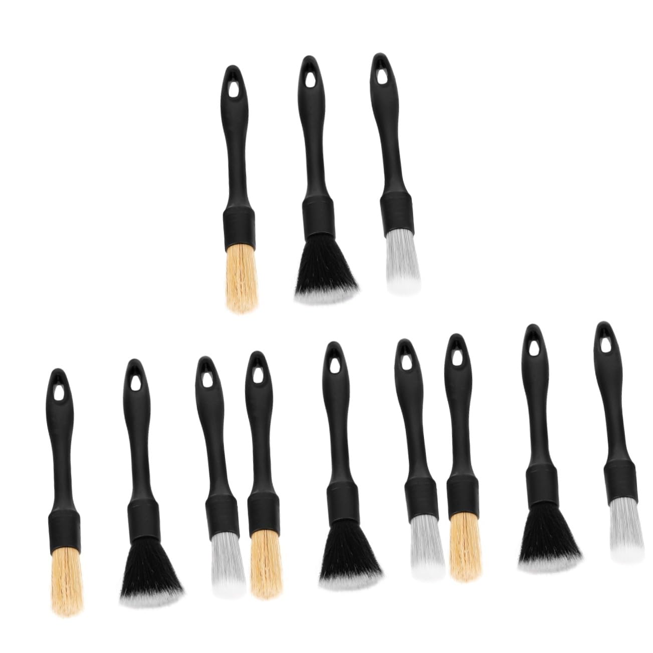 OUNONA 12 Pièces Outil De Nettoyage De Voiture Kit D'esthétique Automobile Kit De Détails Intérieurs Kit De Détail De Camion Kit De Nettoyage Intérieur De Voiture Détails De Voiture Abdos