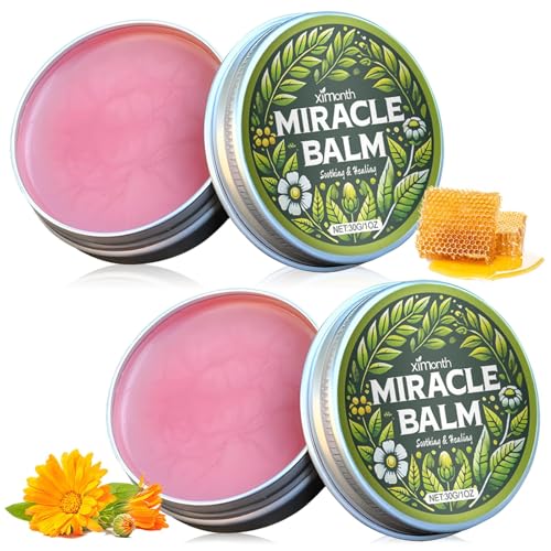 2 PCS Miracle Balm,Natural Ingredients Miracle Balsam,beruhigende Gelenkcreme für Körperteile wie Rücken, Hände, Füße, Relaxed and Comfortable