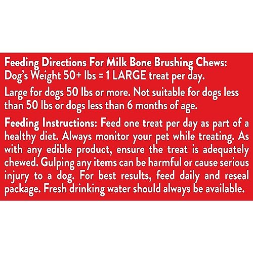 Milk-Bone Brushing Chews Fresh Mint Flavor Daily Dental Dog Treats, Large, 24.2 Oz. Bag (Pack of 5) - image 7