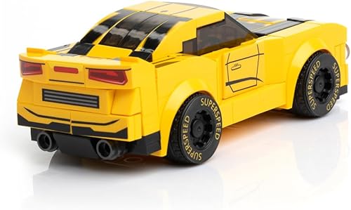 Miniatura 9 de Block Builder Juego de bloques de construcción de coches de carreras. Bloques de construcción de coches de carreras para niños y adultos (rojo)