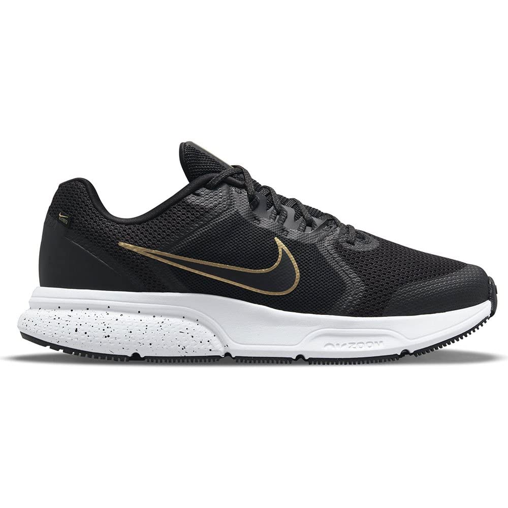 Nike Mens Zoom Span 4 Black/Metallic Gold-Dk Smoke Grey-White Running Shoes, 8.5 US (B09MS8MNMT) Amazon Price History, Amazon Price Tracker