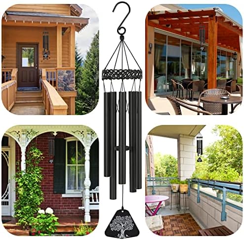 Sympathy Wind Chimes, Memorial Wind Chimes for Loss Loved, Windchimes in Memory of a Loved One,Loss of Father Mother Pet Remembrance/Condolence/Bereavement/Sympathy/Memorial/ Funerals Gifts 32 inch