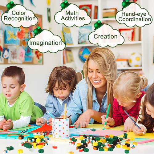 JUNEBRUSHS 150Pcs St. Patrick's Mini Erasers Cute Pencil Erasers - Image 4