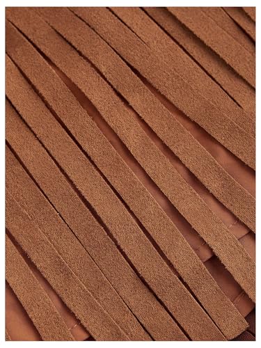 Floerns Women's Rivet Tassel Trim Hippie Mini Skirt High Waist Western A Line Skirt3