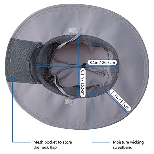 BASSDASH-Sun-Protection-Hat-Boonie-Hat-Fisherman-Hat-Bucket-Hat-UPF-50-Protection