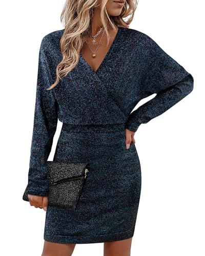 Bebonnie Fall Wedding Guest Dresses Cocktail: Ladies Sexy V Neck...
