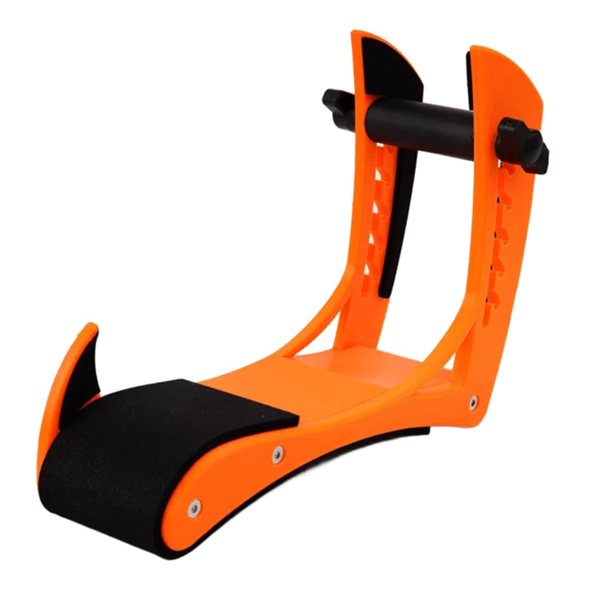 Repose-pieds de guitare - Largeur réglable - Pour guitare électrique, classique et acoustique - Pour homme - Orange