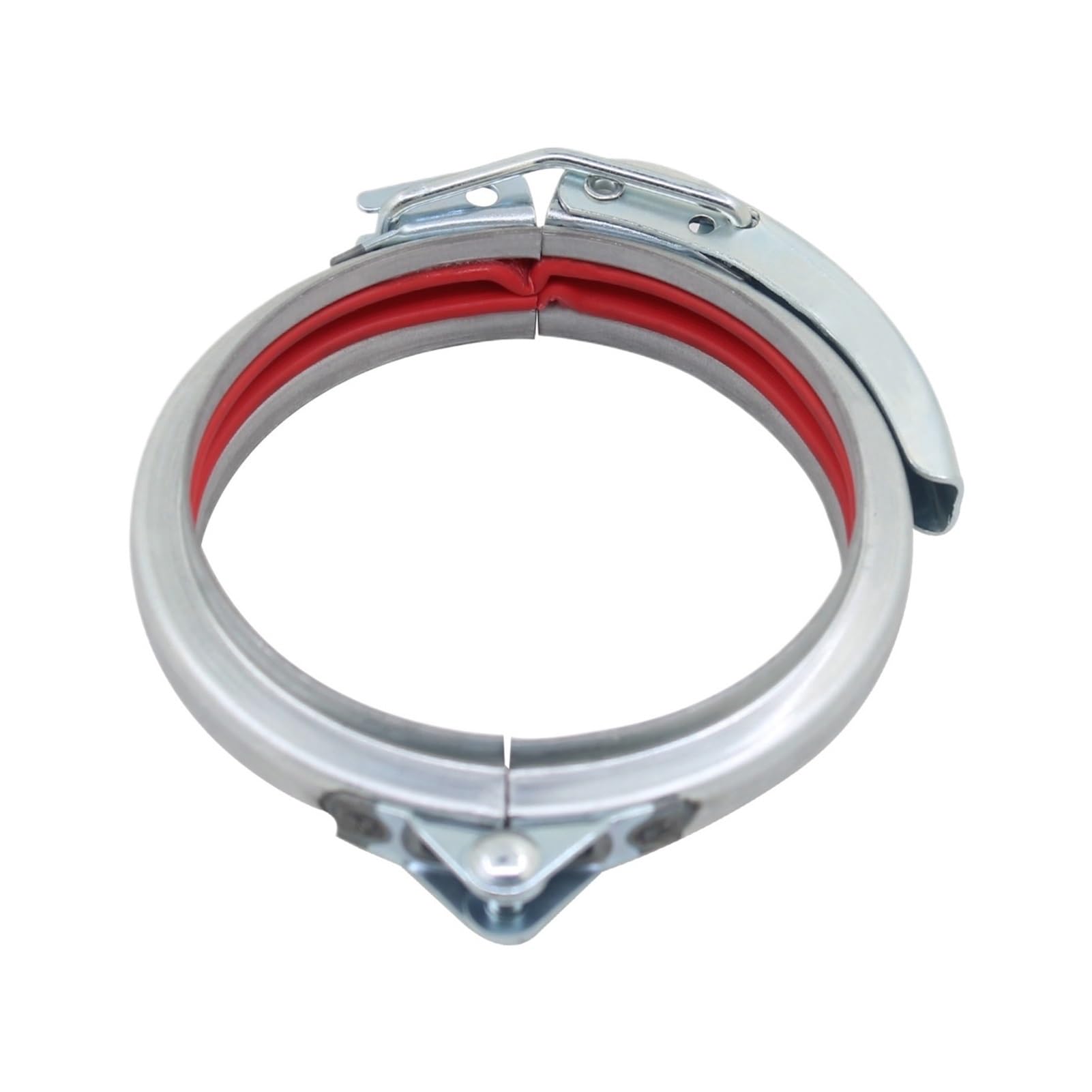 Manguera de abrazadera de tubo, anillo de barril de conducto redondo de liberación rápida SS/galvanizado, diámetro ajustable de 80-400mm(Galvanized,219mm)