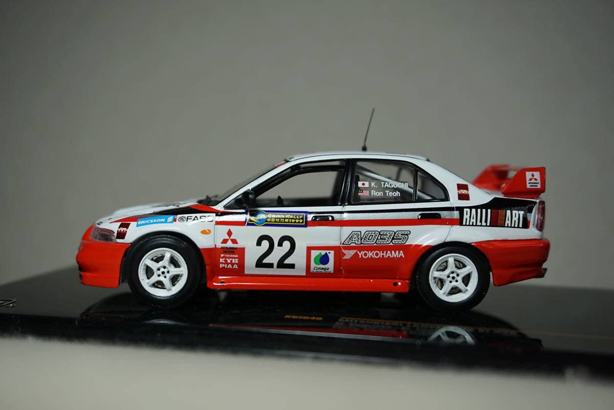 Amazon | 1/43 田口 ixo MITSUBISHI LANCER Evolution Ⅵ #22 Taguchi
