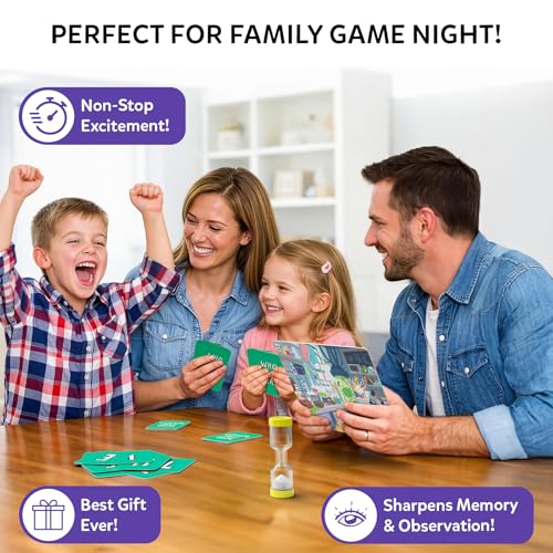 Image of Skillmatics Board & Card Game - Who Saw What? in 60 Seconds, Memory Game for Kids, Teens & Adults, Fast-Paced Family Game Night Fun, Quick-Thinking Party Game, Gift for Ages 7, 8, 9 & Up