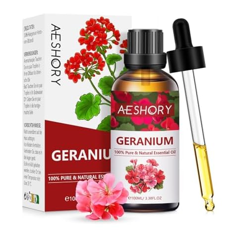 AESHORY 100% Pure Geranium Essential Oil Cover