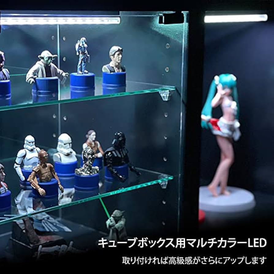 フィギュアケース　地球家具　CCB 2個セット 楽天市場】地球家具 コレクション キューブボックス ガラス扉