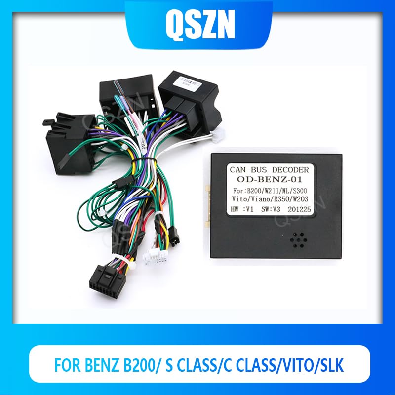 Canbus Box OD-BENZ-01 for Benz B200/ S Class/C Class/VITO/SLK with Wiring Harness Power Cable Android Car Multimedia - (Color Name: canbus)