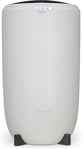 Zadro - Calentador de toallas eléctrico con temporizador para baño, spa, con apagado automático (grande, 20 litros, 12 pulgadas de diámetro x 21