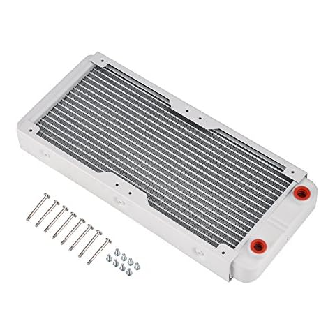 Richer-R Aluminium PC Radiator, 240mm Wasserkühler Flüssigkeitskühler Heat Sink Cover