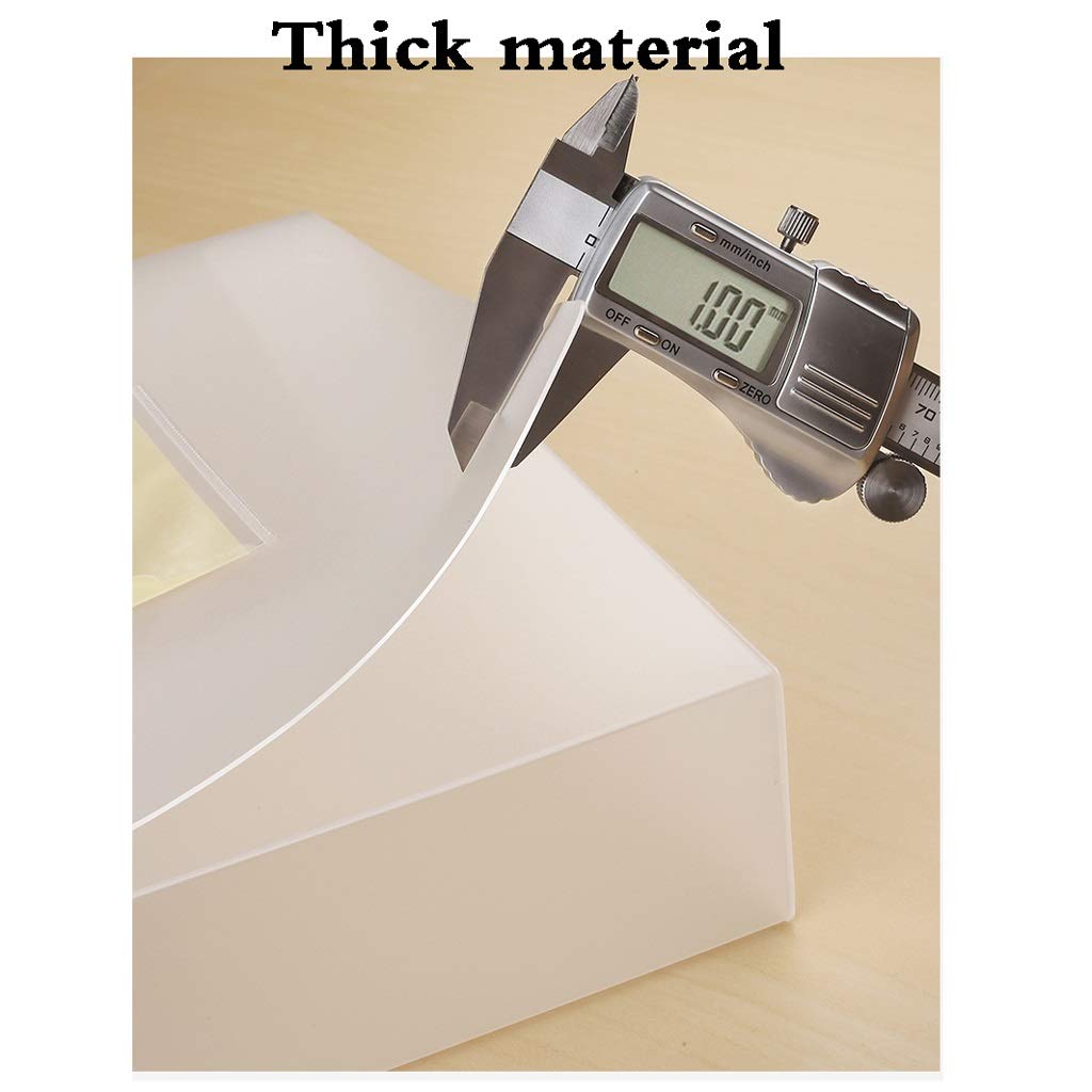 Cartella Portadocumenti Raccoglitore Office Scatola Archivio di Plastica, A4 File Organizer di Plastica con Coperchio, Cartella di Archiviazione Storage Box,Trasparente