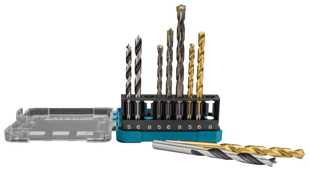 Amazon.co.jp: マキタ(Makita) ドリル ビット9本セット ケース 付属 D
