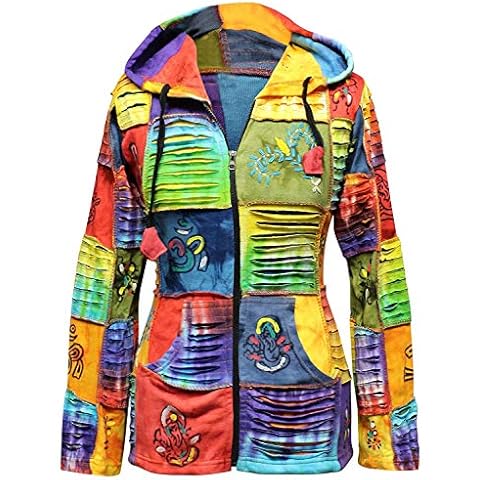SHOPOHOLIC FASHION Slashed Hippie Hoodie Jacket Cover