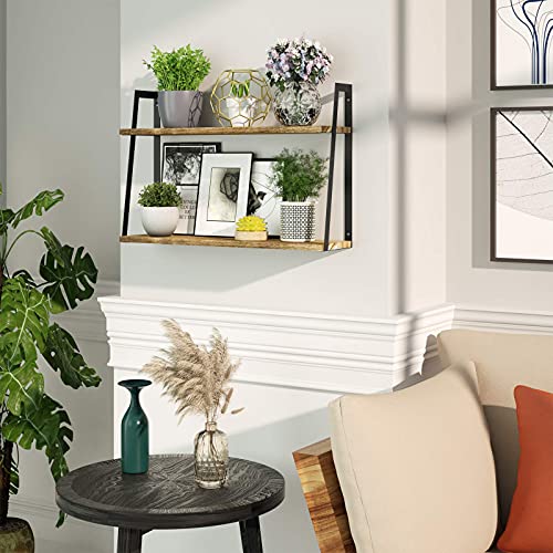 Sriwatanafloatingwallshelves2tierrusticwoodshelvesforbedoombathroomlivingroomkitchencarbonizedblack  Urban Country Home Decor Sriwatana floating wall shelves 2 tier rustic wood shelves for bedoom bathroom living room kitchencarbonized black  urban country home decor