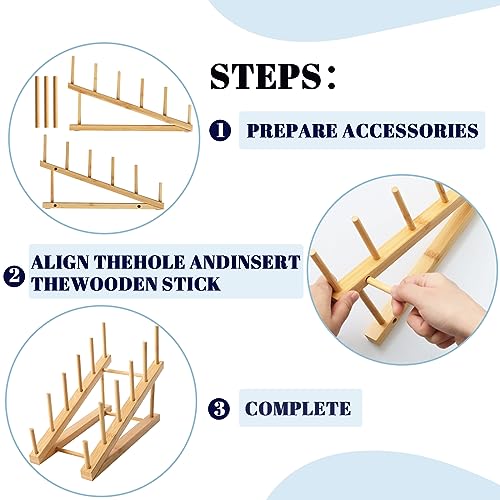 Gjulrfu 24 2 Pcs Wooden Puzzle Storage Rack, Jigsaw Puzzle Holder Rack For Puzzle Easel Board, Puzzle Storage Rack Organizer Shelf thumb #5