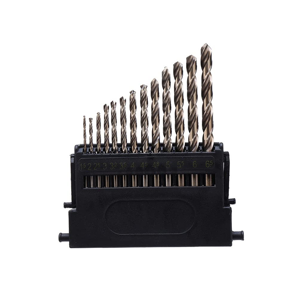M42 HSS-Co Drill Bit Set 8% High Cobalt Drill Bit hardness 68-70 HRC for Stainless Steel Wood Metal Drilling(13ps)