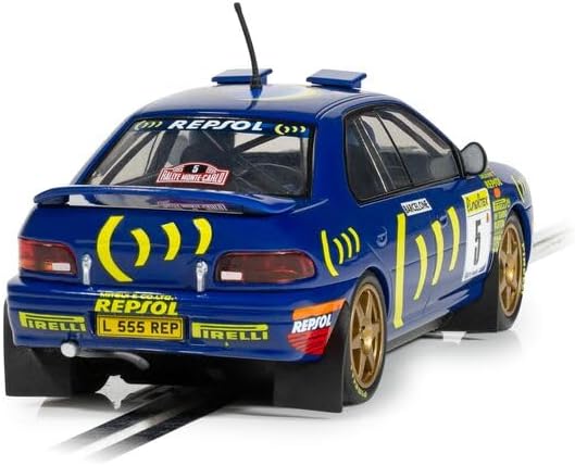 Scalextric Cars - C4555 Subaru Impreza WRX - 1995 Carlos Sainz - Toy Slot Car for use with Race Tracks or Sets - Small Kids Gift Ideas for Boy/Girl Ages 3 Accessories