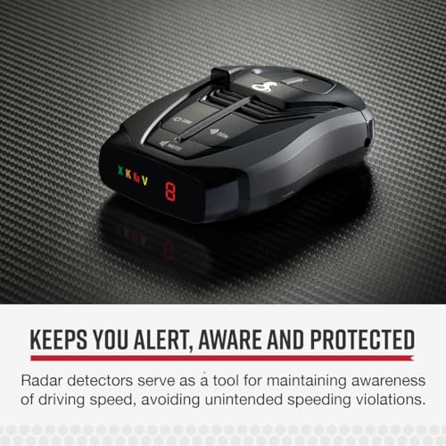 Image of Cobra RAD 380 Laser Radar Detector - Long Range Detection, LaserEye Front and Rear Detection, IVT Filtering, Adjustable Sensitivity, Digital Signal Processing, Black
