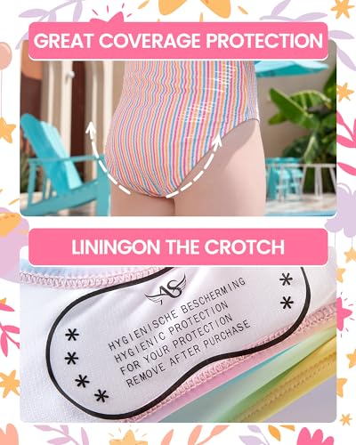 Image of Angel season Girls Swimsuits Kids Bathing Suit One Piece Swimwear with UPF 50+ Cute