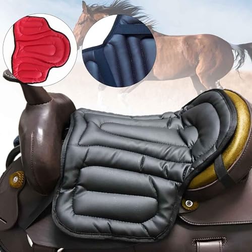 Selle de cheval western marron en mousse PU absorbant chocs - 4
