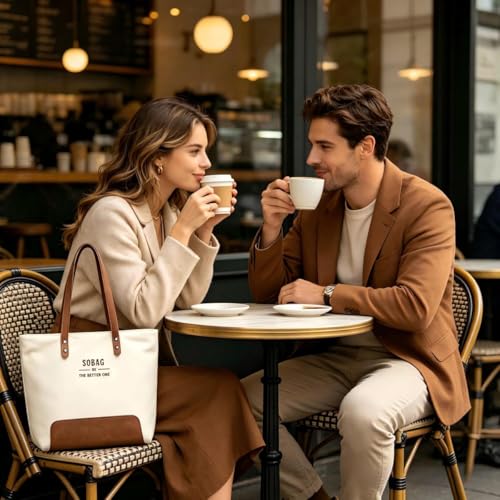 Bolso Tote para mujer con cierre y múltiples bolsillos miniatura 7