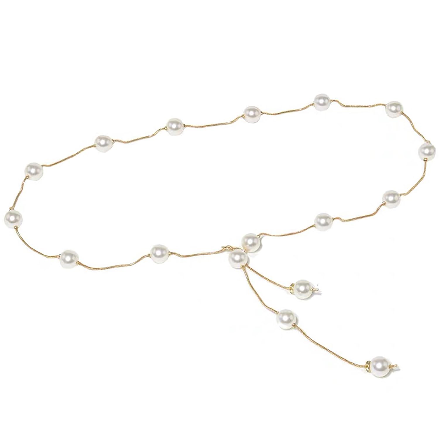 TFHUGFHG Peal Waist Belts Adjustable for Women Dresses Gold Belly Belt Gold Accessories for Prom Gift