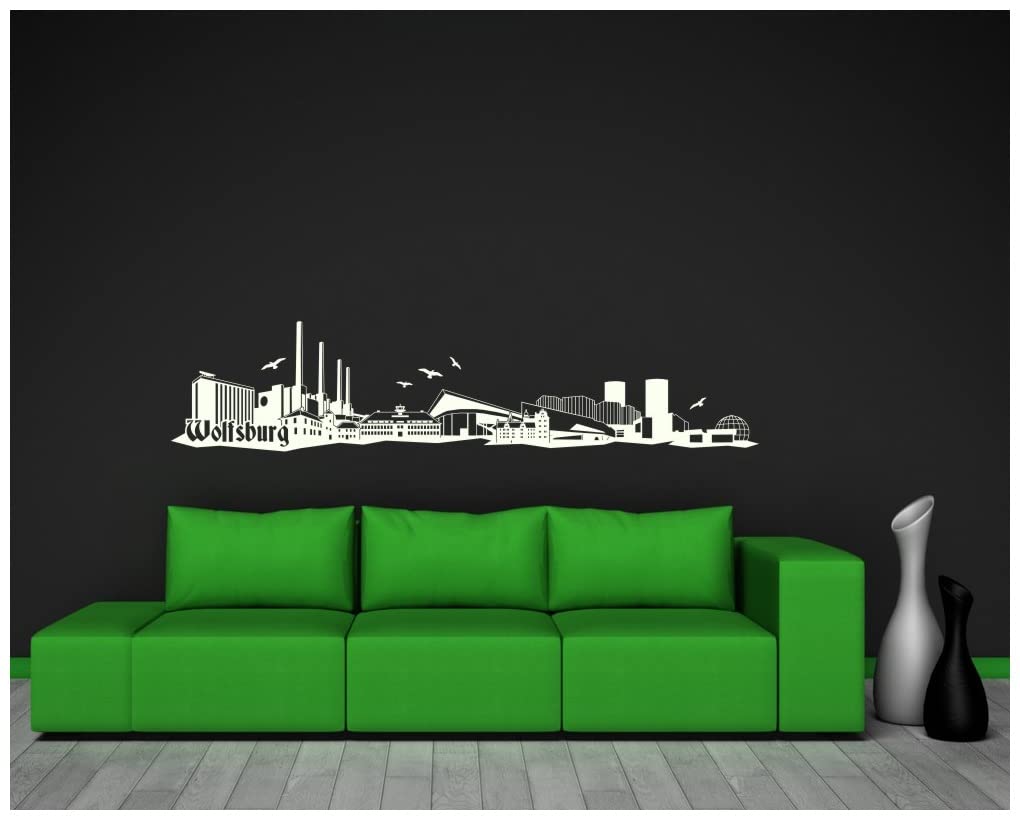 Wandtattoo Las Vegas Skyline – Schwarz, 30x5,7 Cm, Selbstklebend, Mit Bekannten Hotel-Motiven