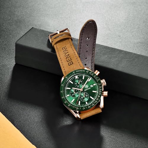 BENYAR Men's Luxury Chronograph Watch – Business, Casual | Quartz Movement with Date Display | Stylish Wristwatch | Gift for Men - Image 3