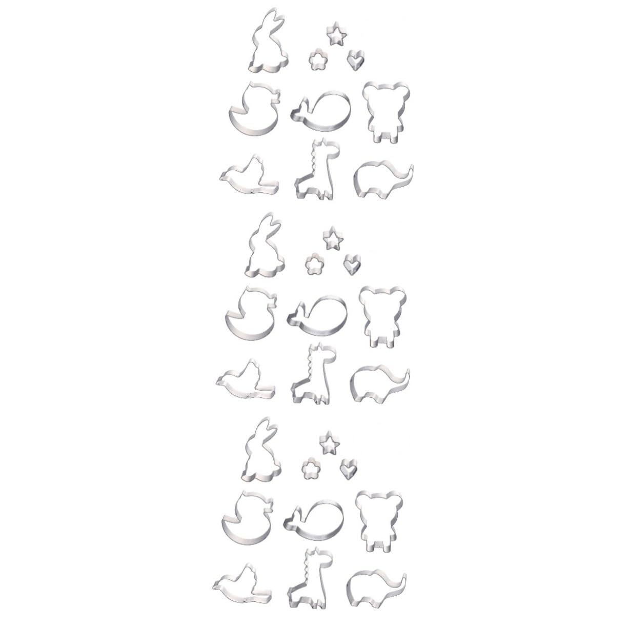 MAGICLULU 30pièces Emporte Acier Inoxydable Pour Gâteaux Et Biscuits Outils De Pâtisserie Longue Durée Pour Fêtes Et Décorations Giraffe