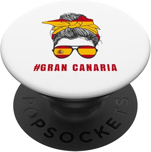 Gran Canaria Spanish Lady Spain Flag PopSockets Swappable PopGrip disponible en Yaxa Guatemala