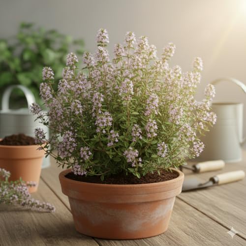 Biocarve Herb Thyme English Winter Seeds | Non-GMO Winter Seeds f...