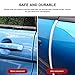Edge Trim-Rubber U Channel Length with self-Adhesive Design for car Doors, Table Corners, etc (19.7FEET, White)