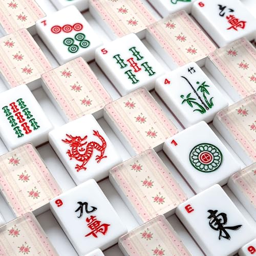 Set de American Mahjong 166 piezas con dados y bolsa miniatura 4
