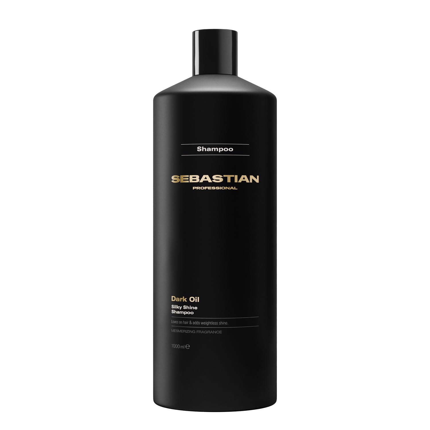Sebastian Professional Dark Oil Silky Shine Shampoo – Shampoo rivitalizzante e idratante che lascia i capelli morbidi, setosi e leggeri con una luminosità naturale, 1L