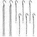 DanziX Lot de 8 chaînes de remplacement pour panier suspendu, chaîne simple + chaîne combinée à 3 chaînes pour pots de fleurs et autres décorations