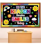 Amazon.com: Wiooffen Classroom Colorful Welcome Door Cover Banner Wall ...