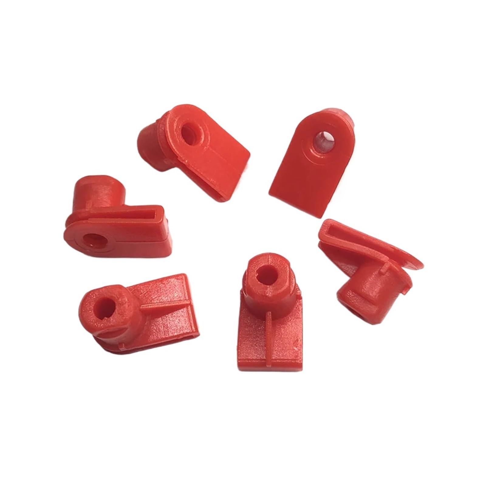 KXFVYNE 20pcs Auto Compatible 07147212877 Grommet Nut for Screws- X1 1-Series Centre Console Clips Red Plastic Car Fastener