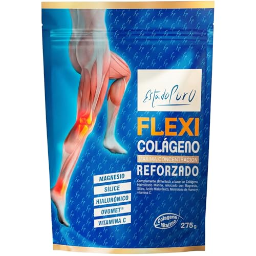 Colageno Hidrolizado Marino Con Acido Hialuronico Y Vitamina C | 5g Péptidos de Colágeno Peptan® por Dosis – Hasta 5x Más que Cápsulas - Con Magnesio | Doypack 275g, 25 Dosis | Flexi TONGIL