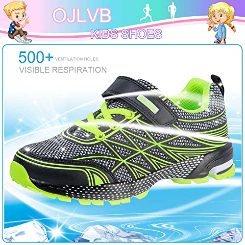 OJLVB Boys Girls Sneakers, Kids Tennis Running Shoes, Athletic Walking Gym Trail Shoe Breathable Lightweight3